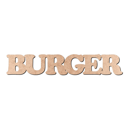 Recorte BURGER Cooper Black / MDF 3mm