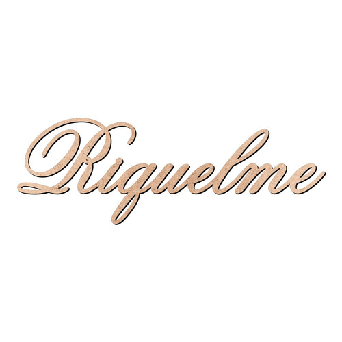 Recorte Riquelme Old Script / MDF 3mm