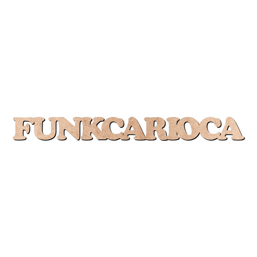 Recorte FUNKCARIOCA Cooper Black / MDF 3mm