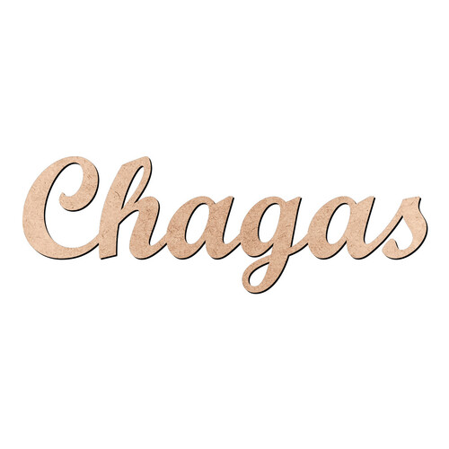 Recorte Chagas Script Mt Std / MDF 3mm