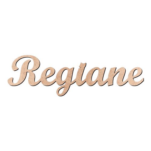 Recorte Regiane Script Mt Std / MDF 3mm