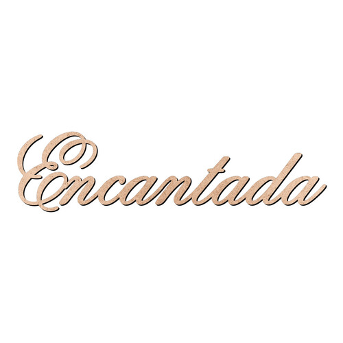 Recorte Encantada Old Script / MDF 3mm