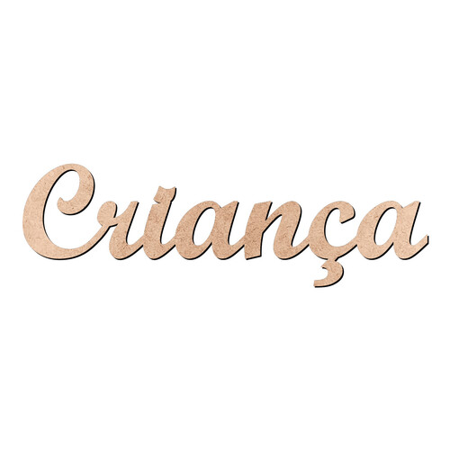 Recorte Criança Script Mt Std / MDF 3mm