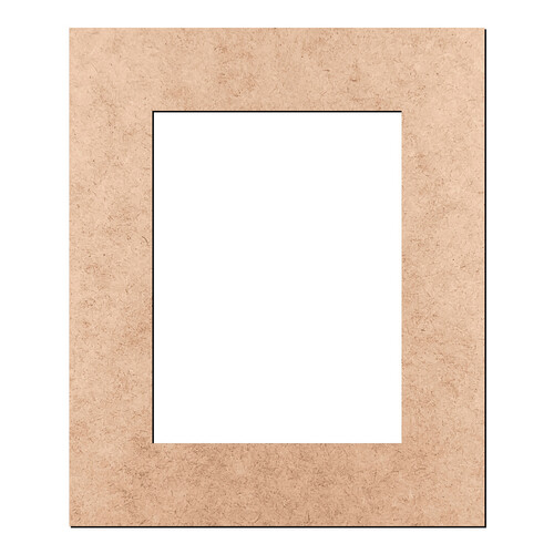 Recorte Moldura Ret 24 x 20 cm Borda 4 cm / MDF 3mm