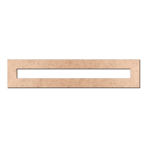 Recorte Moldura Ret 3 x 14 cm Borda 1 cm / MDF 3mm