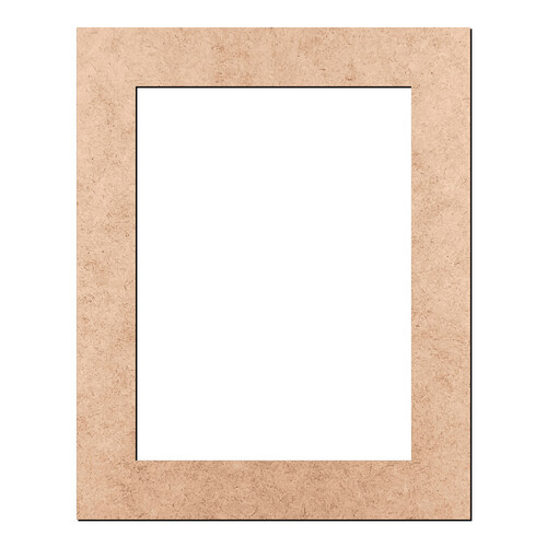 Recorte Moldura Ret 50 x 40 cm Borda 6 cm / MDF 3mm