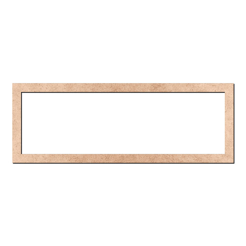 Recorte Moldura Ret 9 x 25 cm Borda 1 cm / MDF 3mm