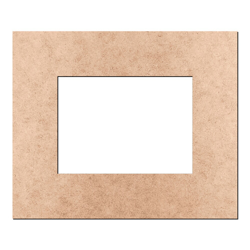 Recorte Moldura Ret 25 x 30 cm Borda 6 cm / MDF 3mm