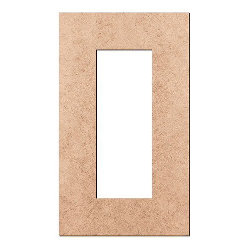 Recorte Moldura Ret 12 x 7 cm Borda 2 cm / MDF 3mm