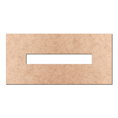 Recorte Moldura Ret 10 x 21 cm Borda 4 cm / MDF 3mm