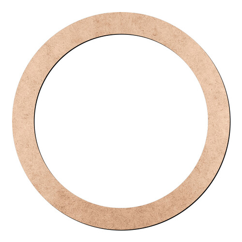 Recorte Moldura Cir 15 cm Borda 1,5 cm / MDF 3mm