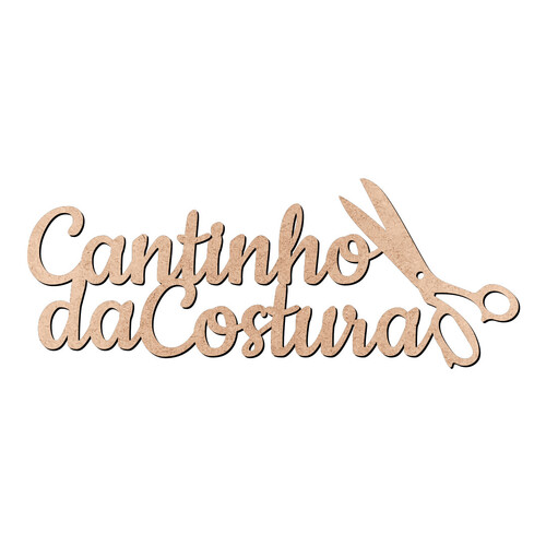 Recorte Cantinho da Costura Tesoura / MDF 3mm