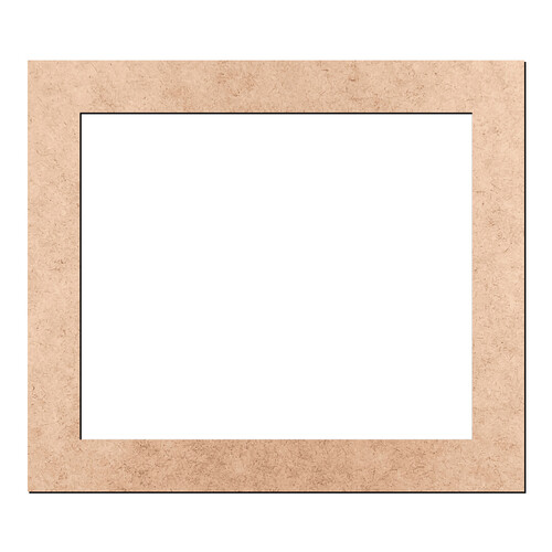 Recorte Moldura Ret 33 x 38 cm Borda 4 cm / MDF 3mm