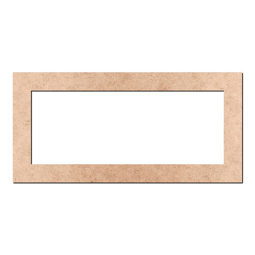 Recorte Moldura Ret 12 x 25 cm Borda 2 cm / MDF 3mm