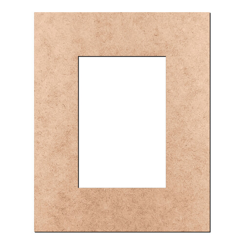 Recorte Moldura Ret 50 x 40 cm Borda 10 cm / MDF 3mm