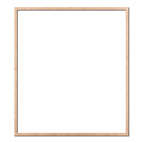 Recorte Moldura Ret 90 x 80 cm Borda 2 cm / MDF 3mm