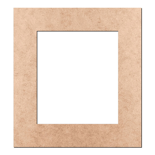 Recorte Moldura Ret 36 x 33 cm Borda 6 cm / MDF 3mm