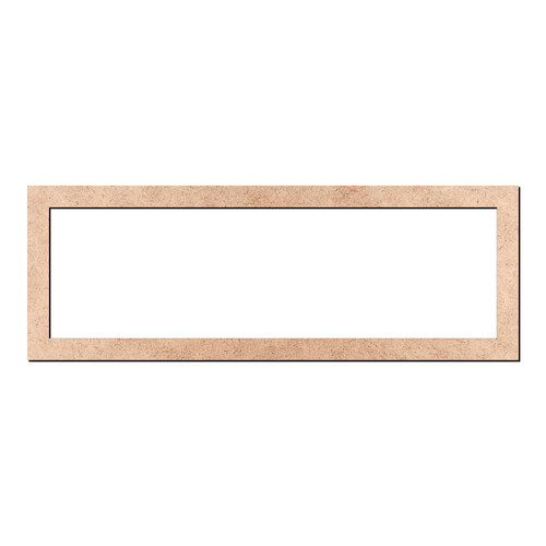 Recorte Moldura Ret 16 x 45 cm Borda 2 cm / MDF 3mm