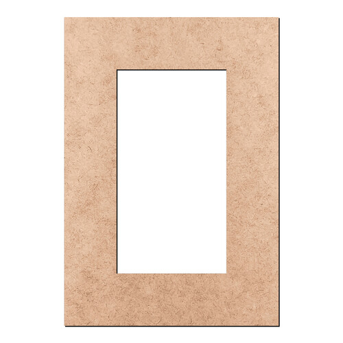 Recorte Moldura Ret 59 x 41 cm Borda 10 cm / MDF 3mm