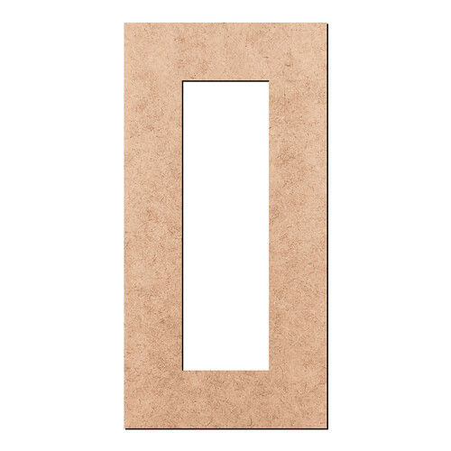 Recorte Moldura Ret 70 x 35 cm Borda 10 cm / MDF 3mm