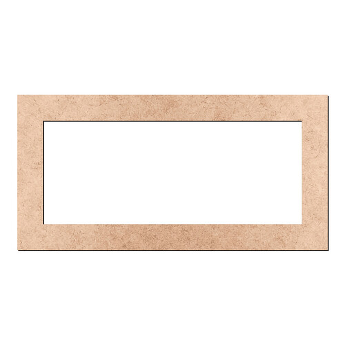 Recorte Moldura Ret 24 x 48 cm Borda 4 cm / MDF 3mm