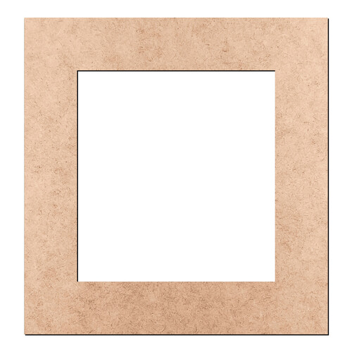 Recorte Moldura Ret 24 x 23 cm Borda 4 cm / MDF 3mm