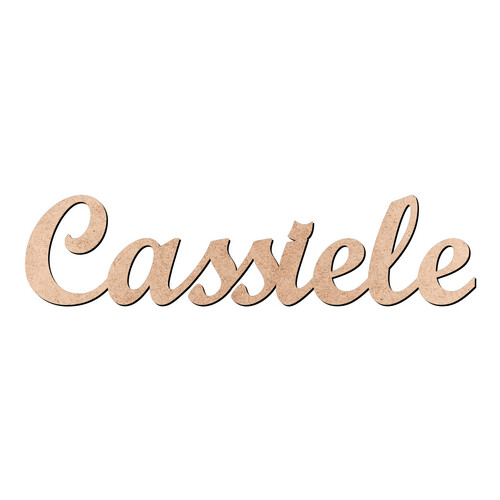 Recorte Cassiele Script Mt Std / MDF 3mm