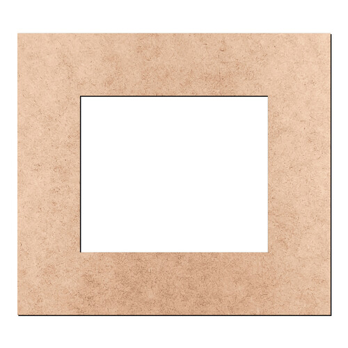 Recorte Moldura Ret 9 x 10 cm Borda 2 cm / MDF 3mm