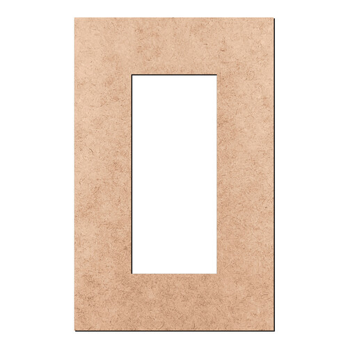 Recorte Moldura Ret 11 x 7 cm Borda 2 cm / MDF 3mm