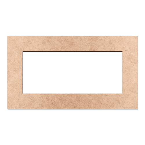 Recorte Moldura Ret 19 x 34 cm Borda 4 cm / MDF 3mm