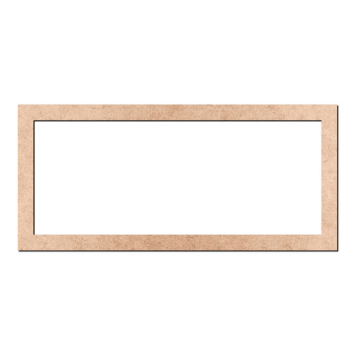 Recorte Moldura Ret 37 x 81 cm Borda 4 cm / MDF 3mm