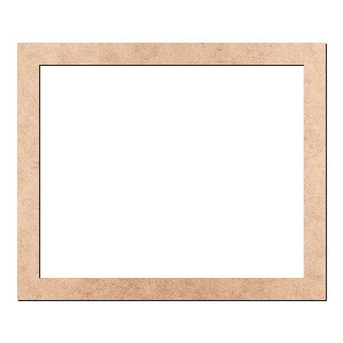 Recorte Moldura Ret 35 x 42 cm Borda 3 cm / MDF 3mm