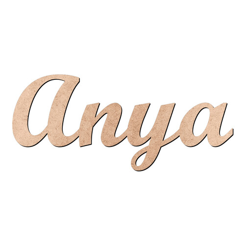 Recorte Anya Script Mt Std / MDF 3mm