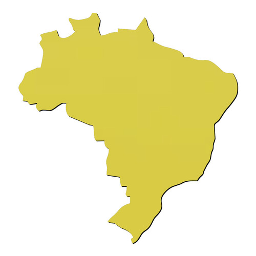 Recorte Mapa Do Brasil Simplificado